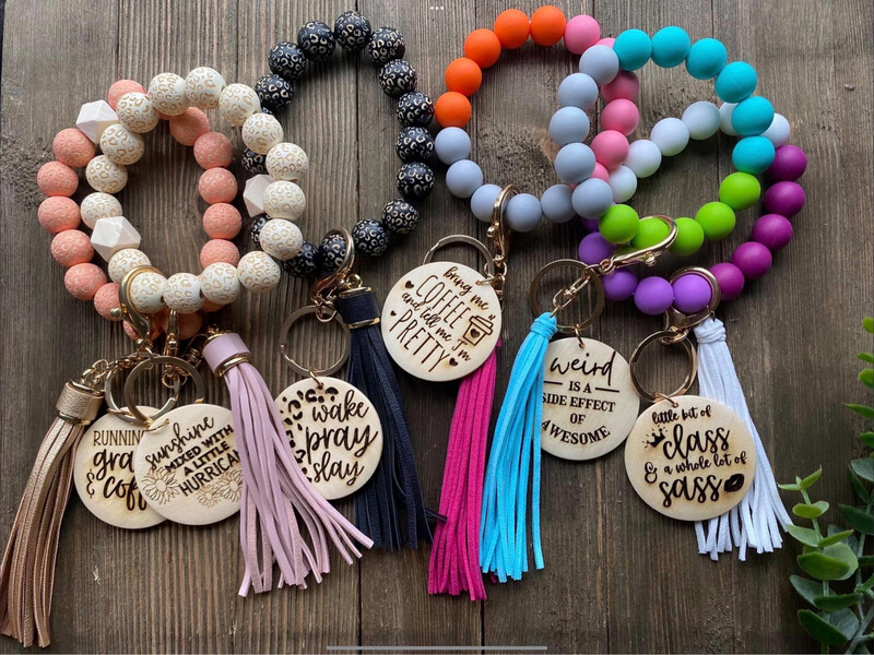 Wristlet Silicone Keychain