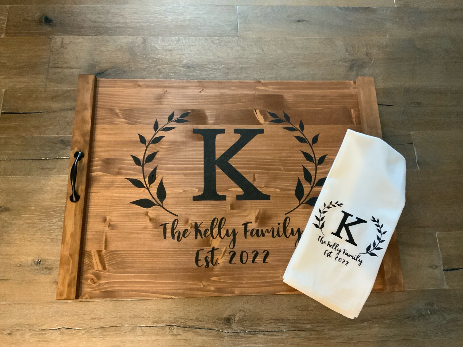 Noodle Board Initial With Last Name