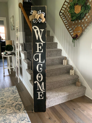 Welcome 6 Foot Porch Board With Bow