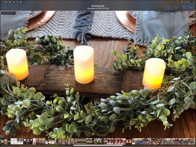 Barrelhead Stave Candle Centerpiece (candles And Garland Included)