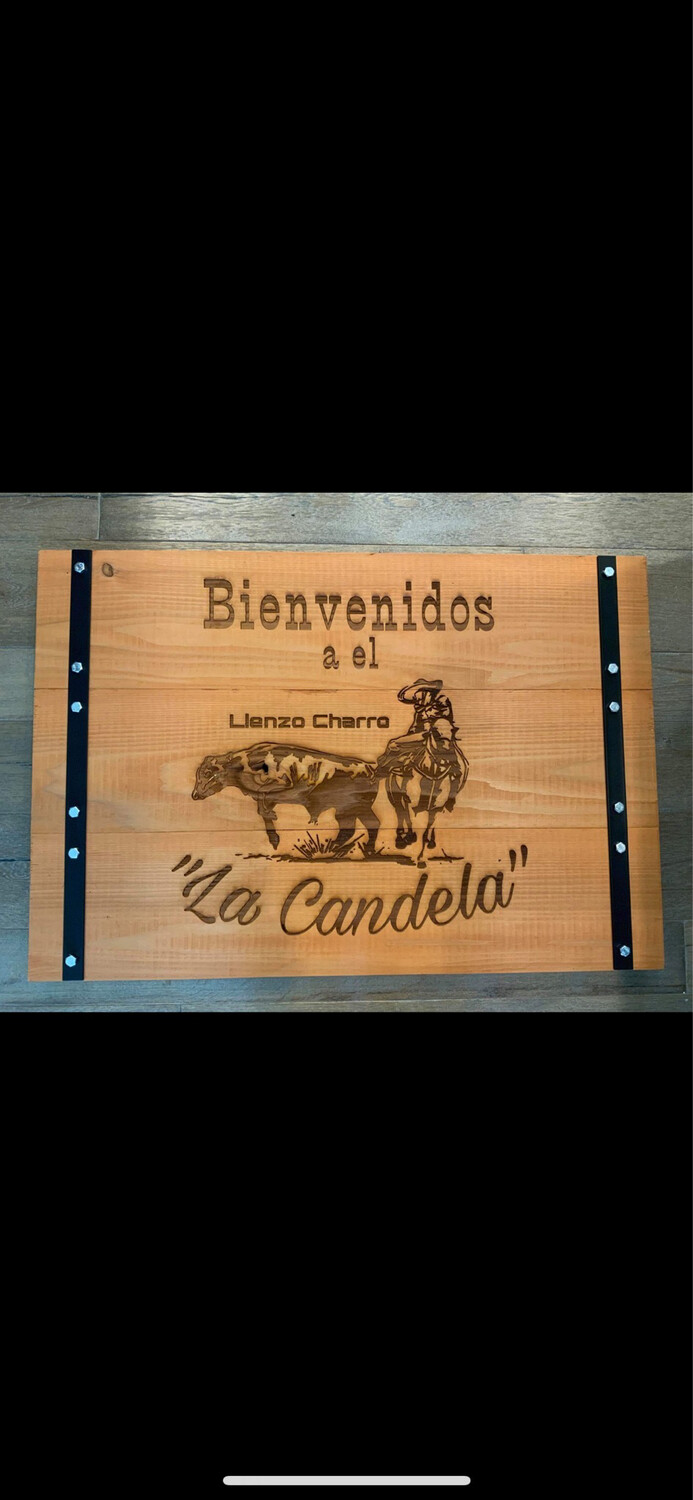 Custom Laser Engraved Farm Sign
