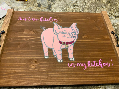 Pig custom Noodle Board Decor (stove Board)