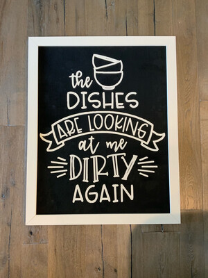 “Dishes’ Sign 36” Tall X 30” Wide