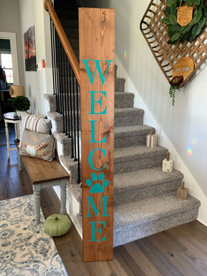 Welcome Porch Board Decor 6 Foot