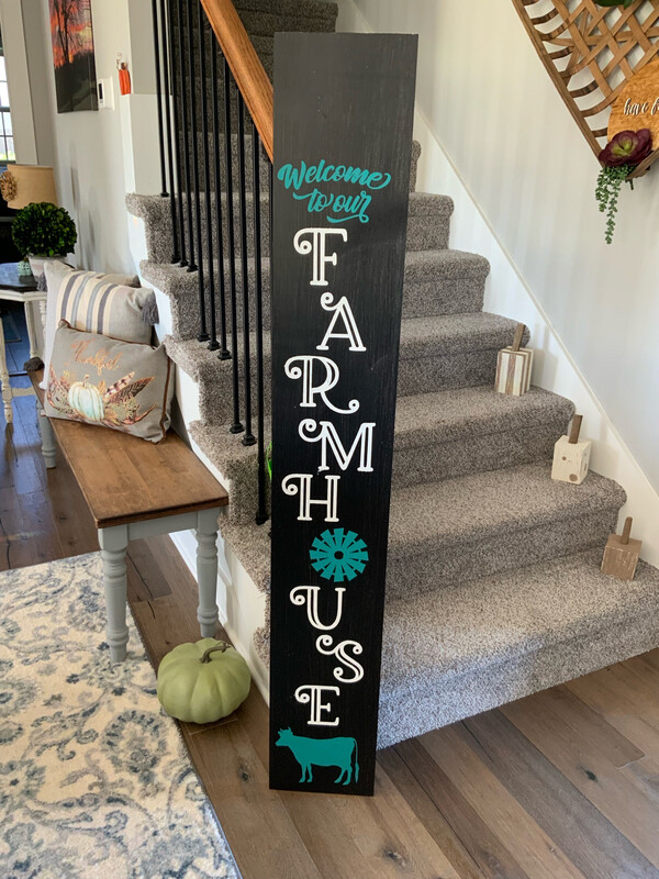 Farmhouse Porch Board Decor 5 Foot