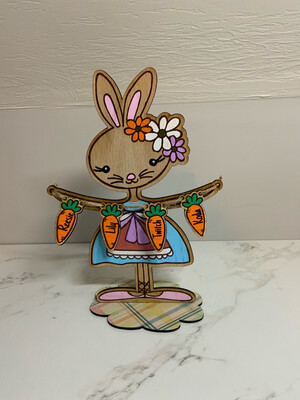 “Penelope” Bunny Decor With Stand