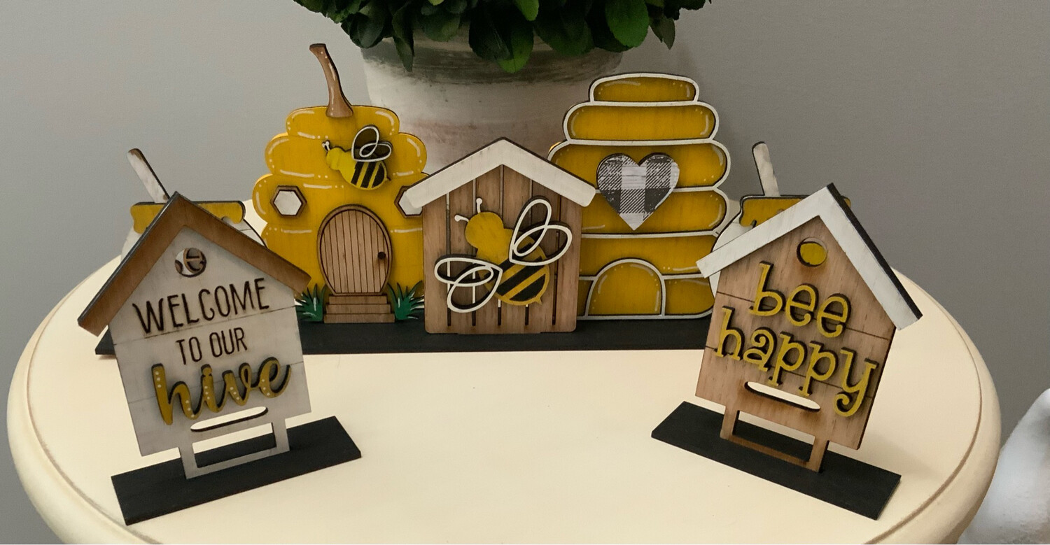 Bee Themed Tabletop Home Decor Sign