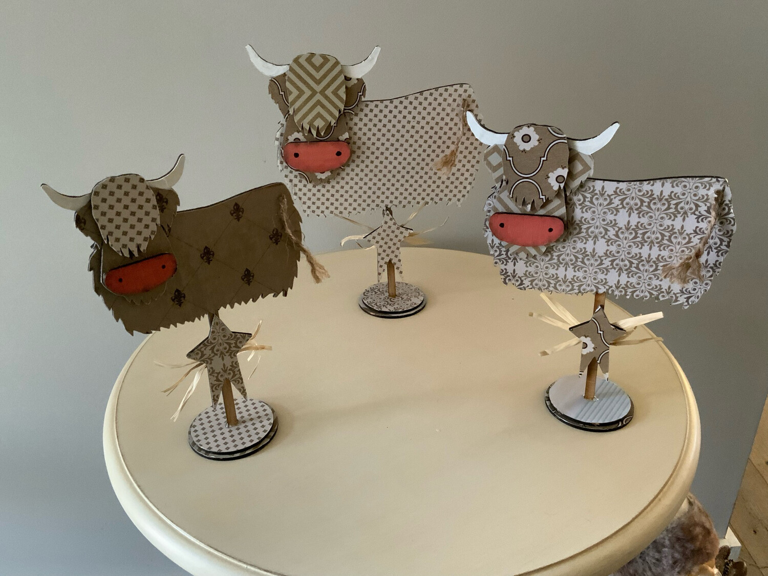 West Highland Cow Set/3  (6”, 8” &amp; 10”)