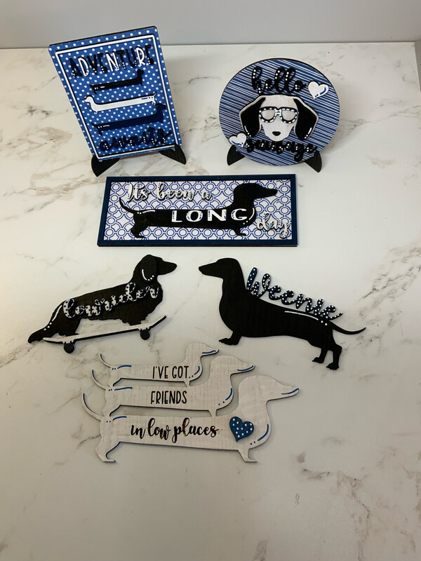 Dachshund Tier Tray Decor