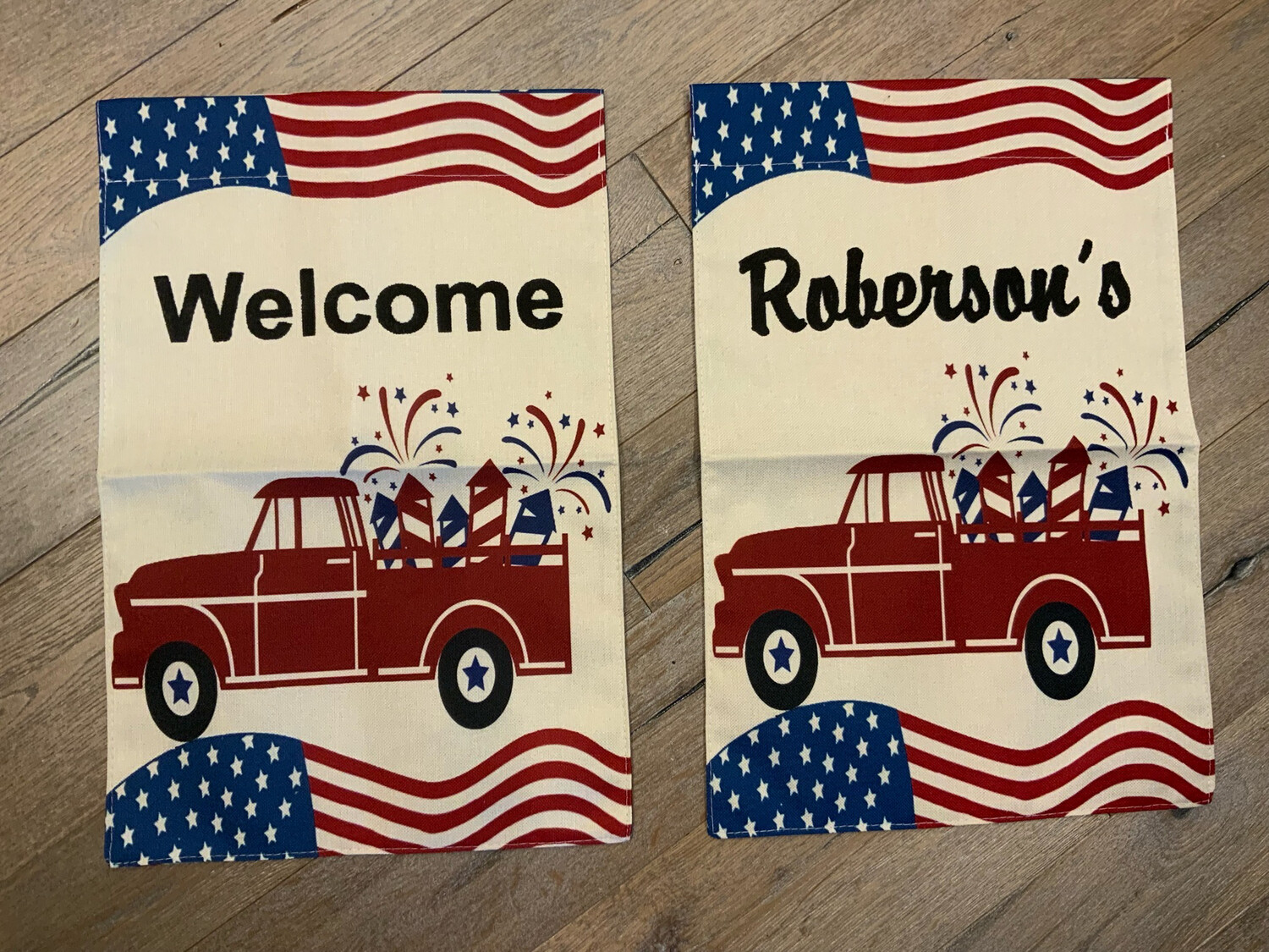 Patriotic Garden Flag/customized 12” X 18”