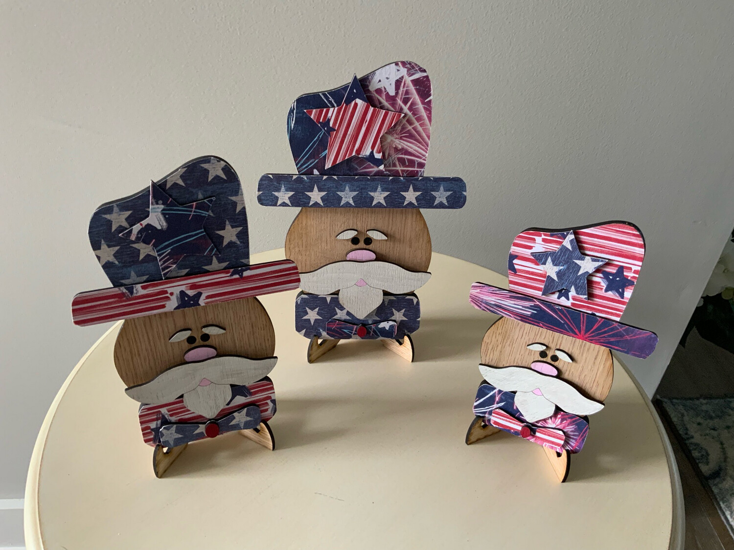 Uncle Sam Decor/set Of 3
