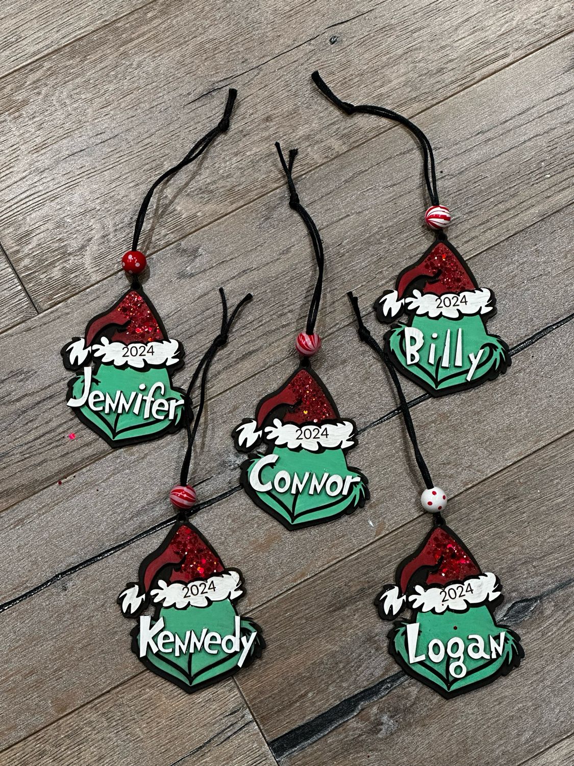 Custom Grinch Name Ornament