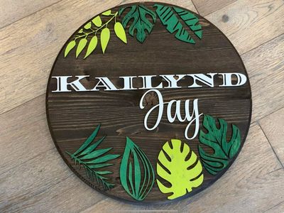 Nursery name room/wall decor
