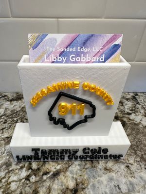 3D custom business card holder