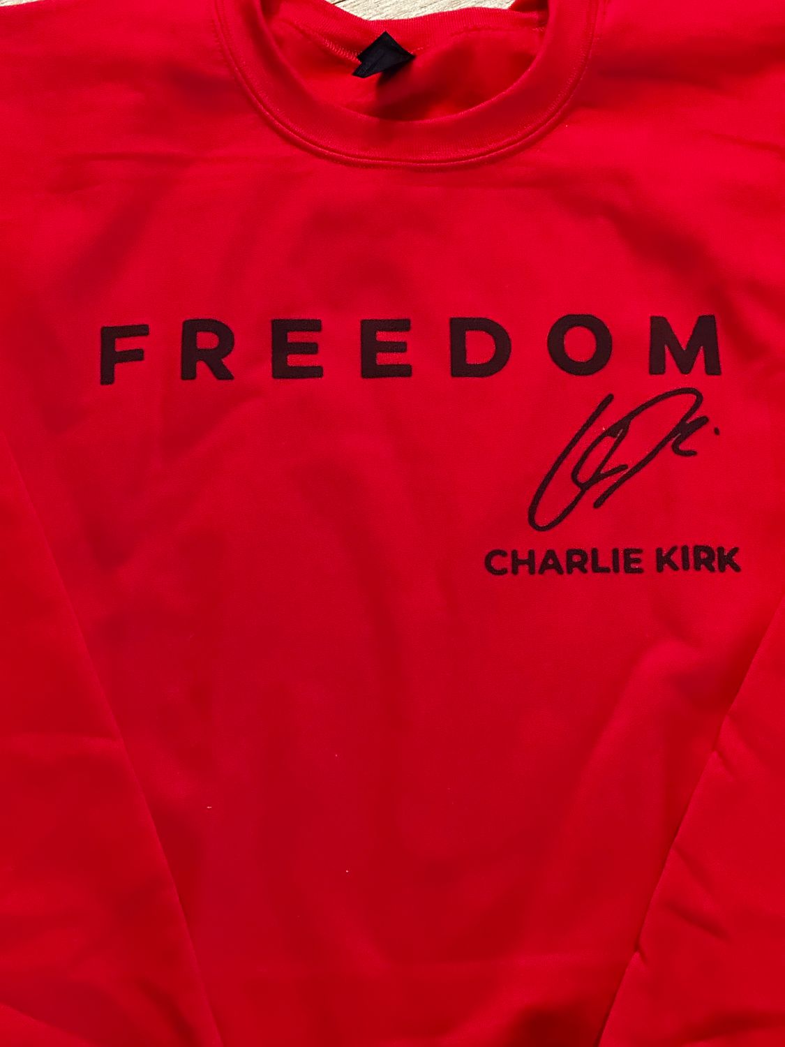 FREEDOM Charlie Kirk crewneck sweatshirt