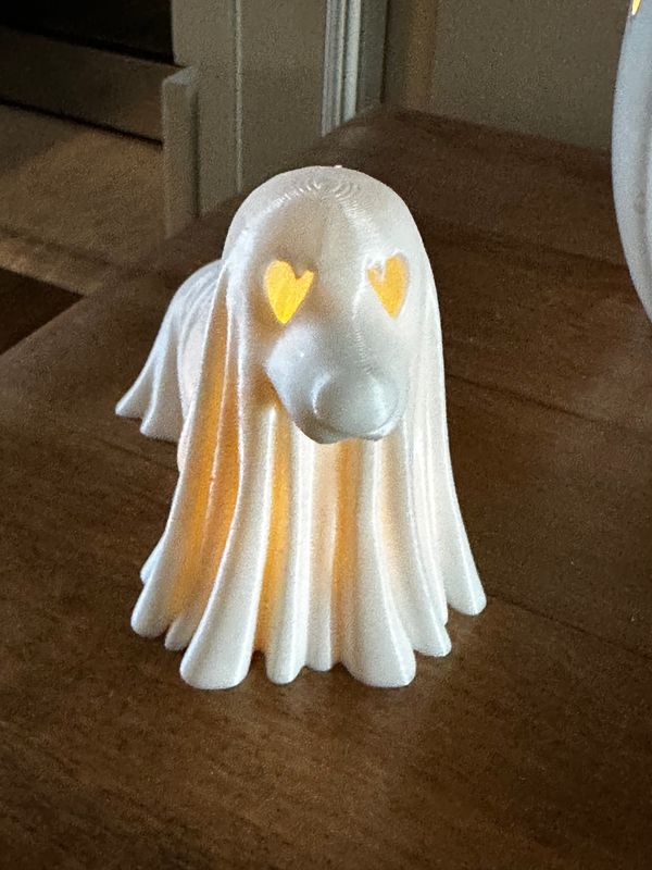 DACHSHUND 3D tea light ghost