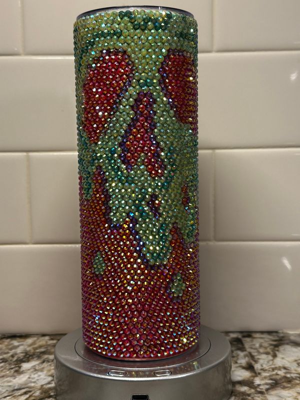 Crystal design tumbler