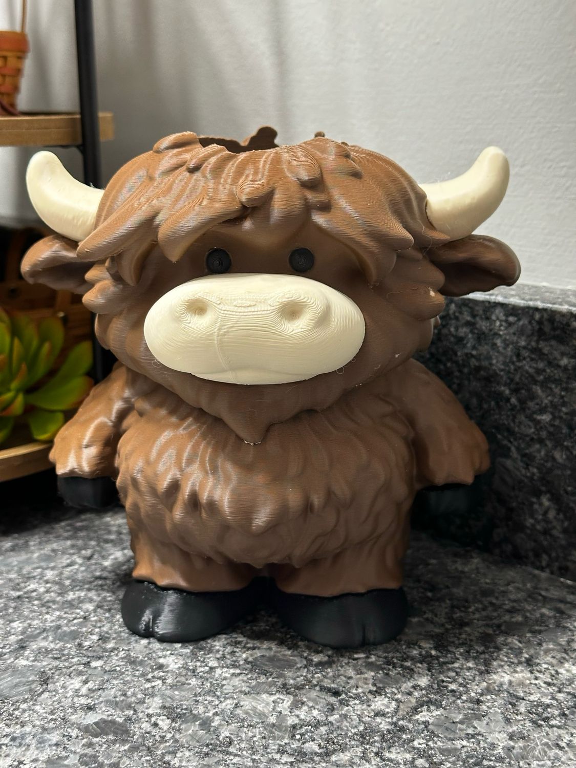 3D printed Highland Cow Bath &amp; Body Works soap dispenser