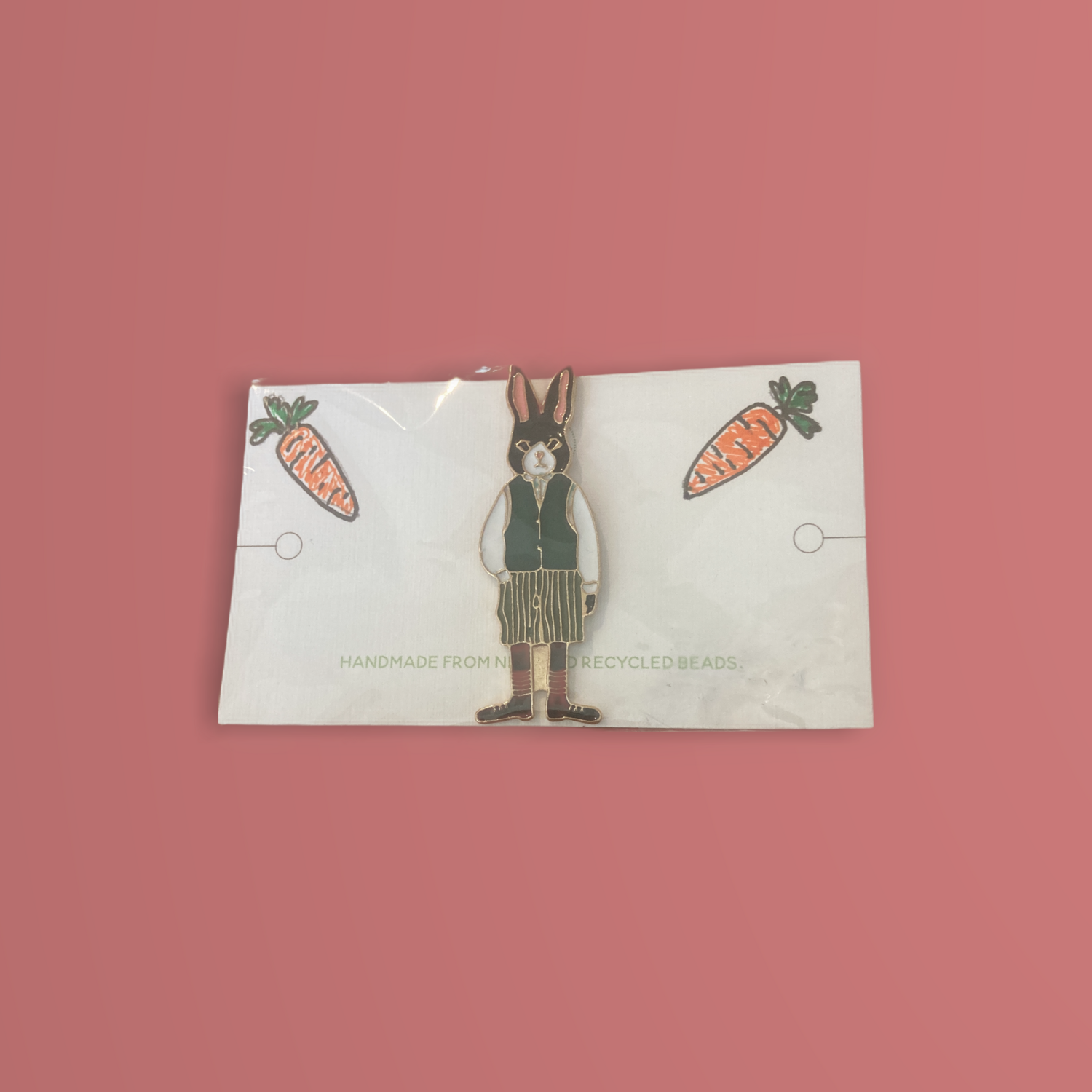Mr Rabbit Pin Badge