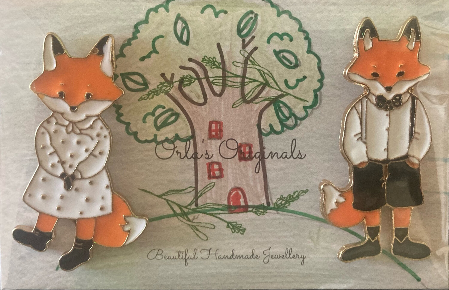 Mr And Mrs Fox Pin Badges