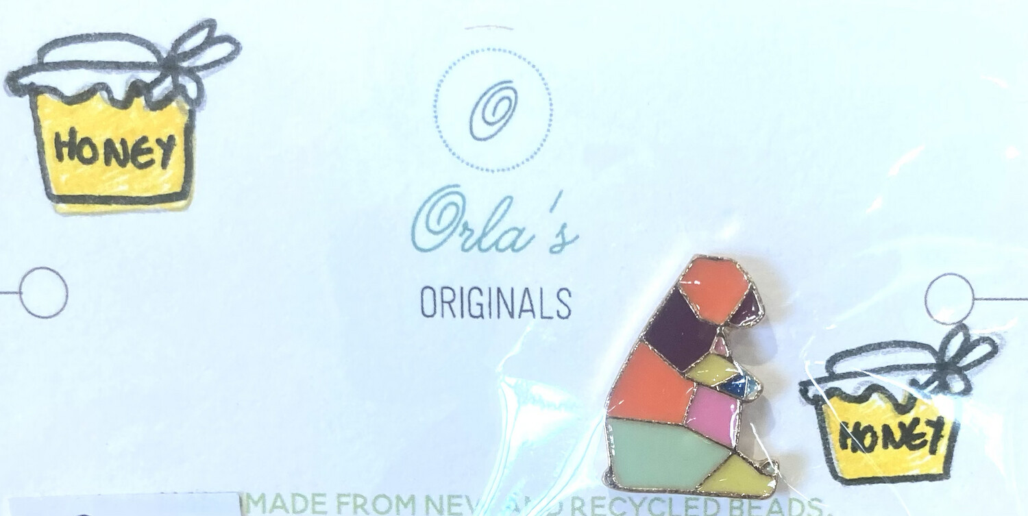 Origami Bear Pin Badge