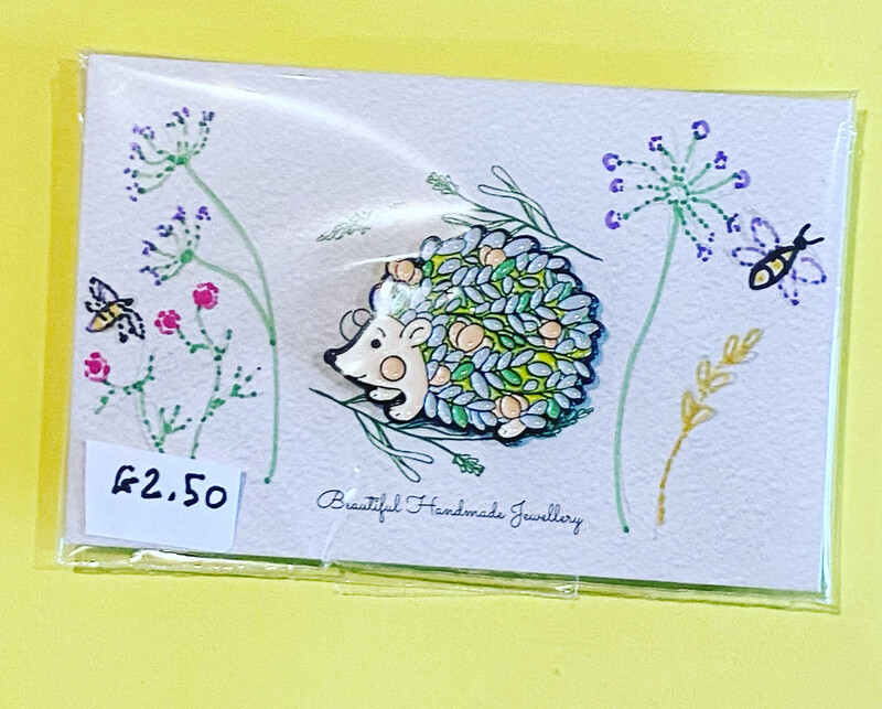 Hedgehog pin badge