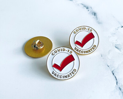 White Tick Badge 