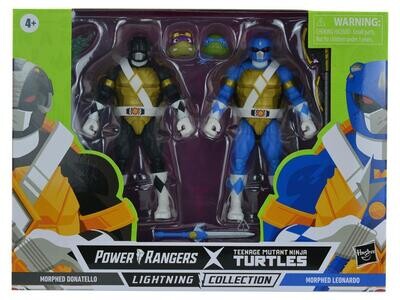 Power Rangers X TMNT Don Black Ranger and Leo Blue Ranger