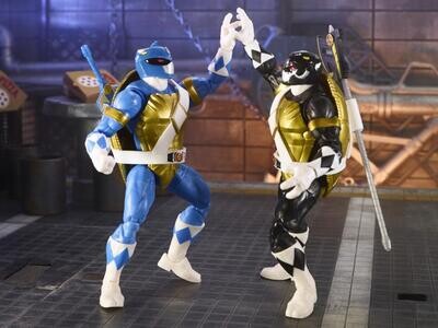 Power Rangers X TMNT Don Black Ranger and Leo Blue Ranger