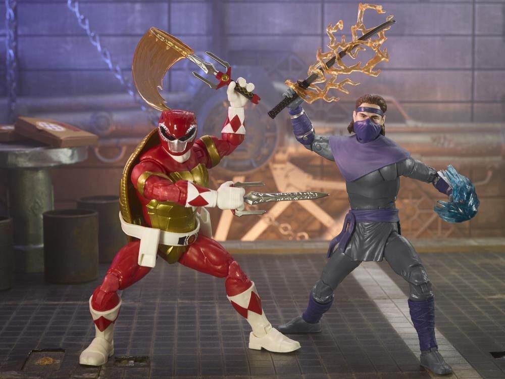 Power Rangers X TMNT Foot Soldier Tommy and Raph Red Ranger