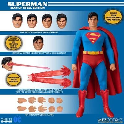 Superman man of steel edtion mezco one12 