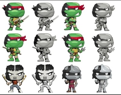 Tmnt Set Of 12 Pops Including Chase Version