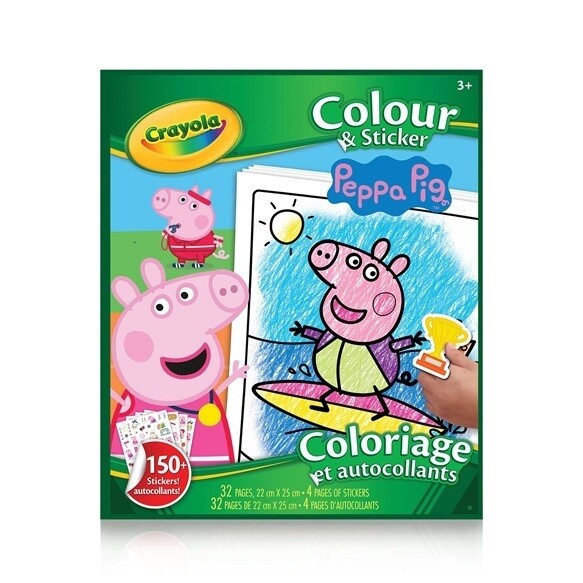 Coloriage et autocollant Peppa Pig(E8)