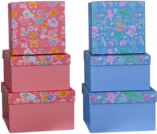 ENS DE BOITE CADEAU 3 GRAND. SIRENE ( 2 ASS)