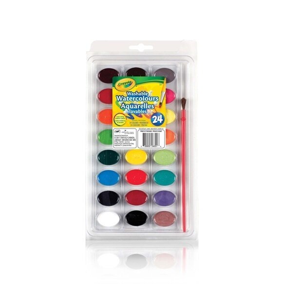 24 couleurs aquarelle lavable (E7-7)