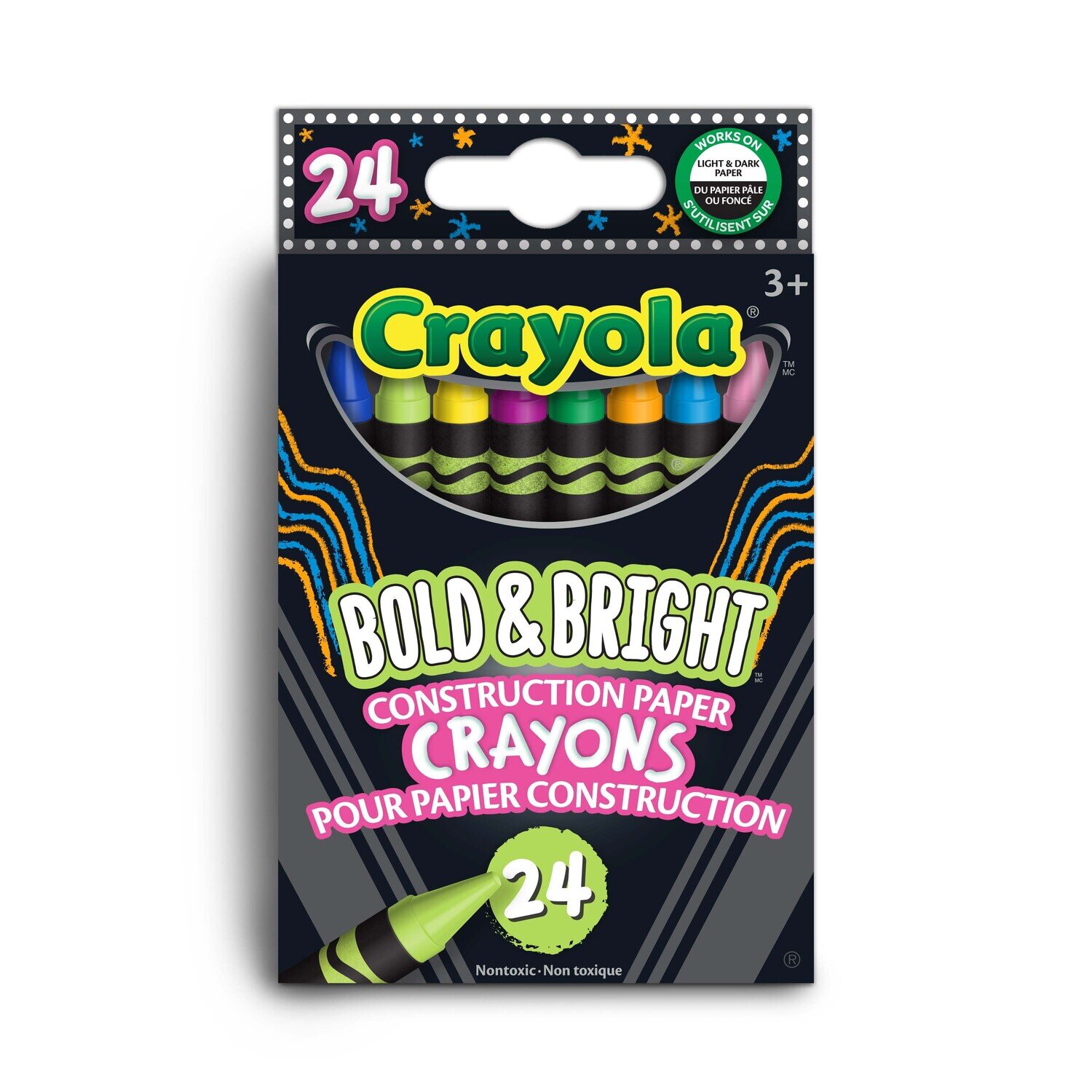 24 crayons de cire BLOD &amp; BRIGHT (E7-6)