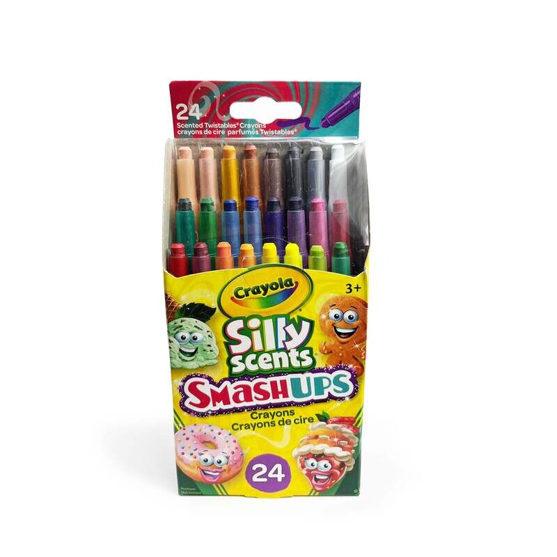24 crayons de cire Silly scents Smash Ups twistable (E6)