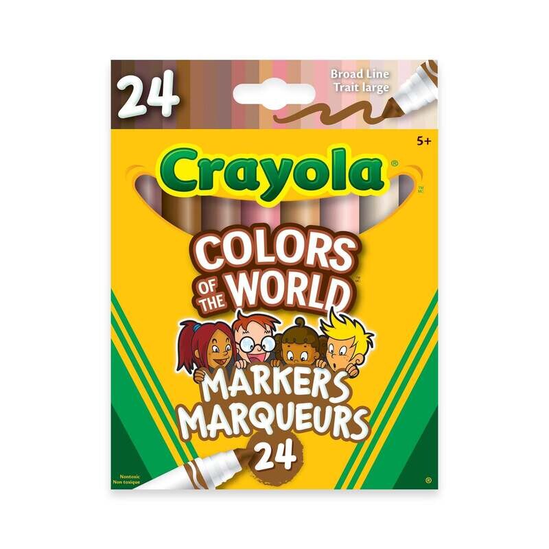 24 marqueurs lavables ultra clean colors of the world (E5)