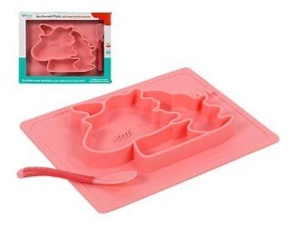 ASSIETTE AVEC SECTION ET CUILLERE THERMOSENSIBLE(B1-5)
