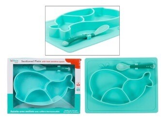 ASSIETTE AVEC SECTION ET CUILLERE THERMOSENSIBLE (B1-5)