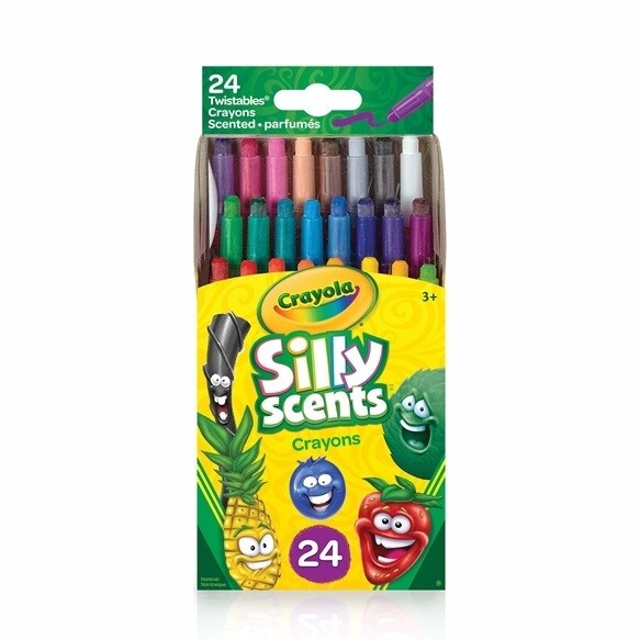 24 crayons de cire twistables mini Silly Scents (E6)