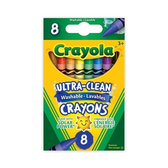 8 crayons de cire lavables(E6)