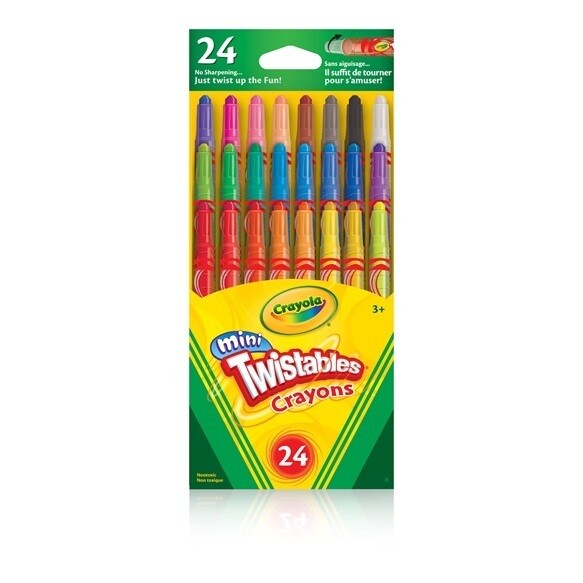 24 crayons de cire twistables mini (E6)