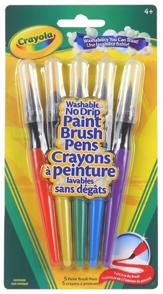 5 crayons a peinture lavables sans dégâts (E5)