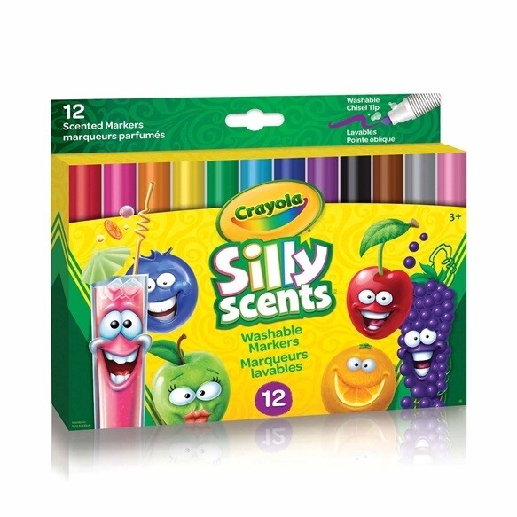 12 marqueur Silly Scents pointe large (E5)