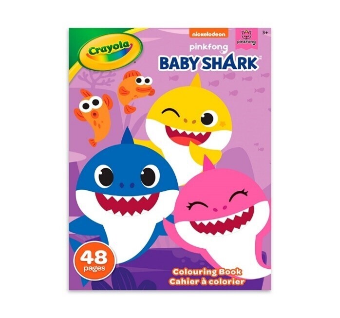 LIVRE à colorier Baby Shark 48 pages