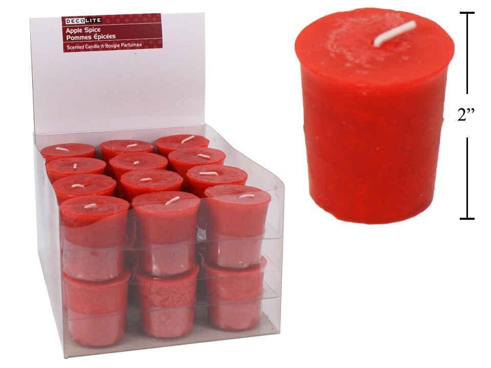 BOUGIE VOTIVE POMME ÉPICÉE 2&#39;&#39; (XM)(RW)