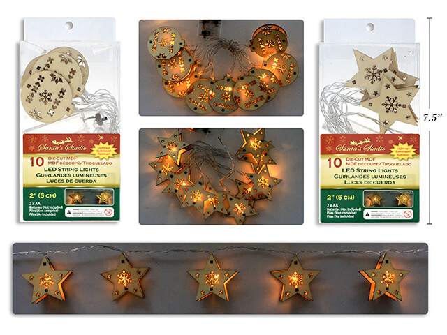 GUIRLANDE LUMINEUSE 10 ETOILE/BOULE 42&#39;&#39; (XM)(G2)