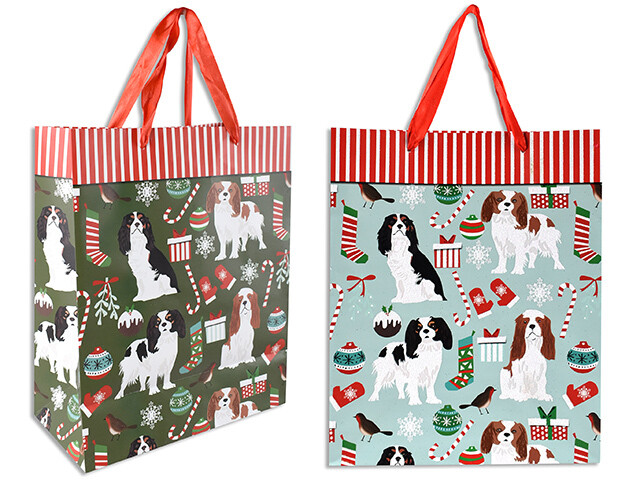 SAC CADEAU COLORÉ CHIENS LARGE(F5)