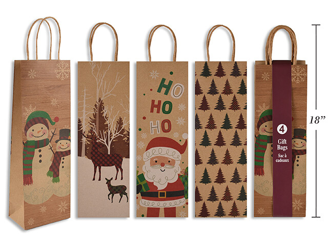 PQ.4 SAC CADEAU KRAFT VIN